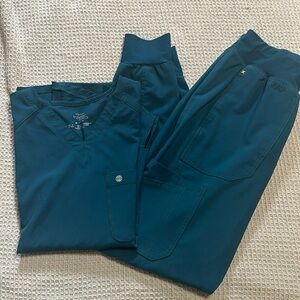 Cherokee Infinity scrub set, XS Caribbean Blue